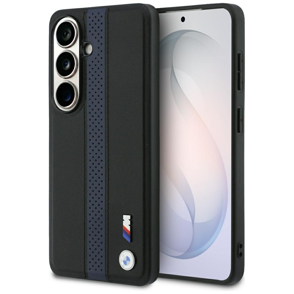 BMW Perforated Stripe Logo MagSafe dėklas Samsung Galaxy S26 - Mėlynas