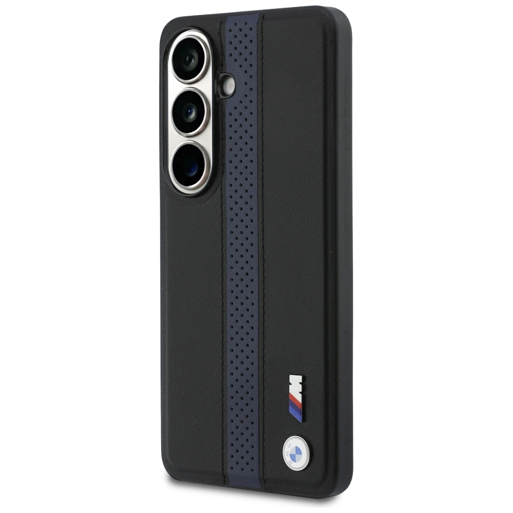 BMW Perforated Stripe Logo MagSafe dėklas Samsung Galaxy S26 - Mėlynas