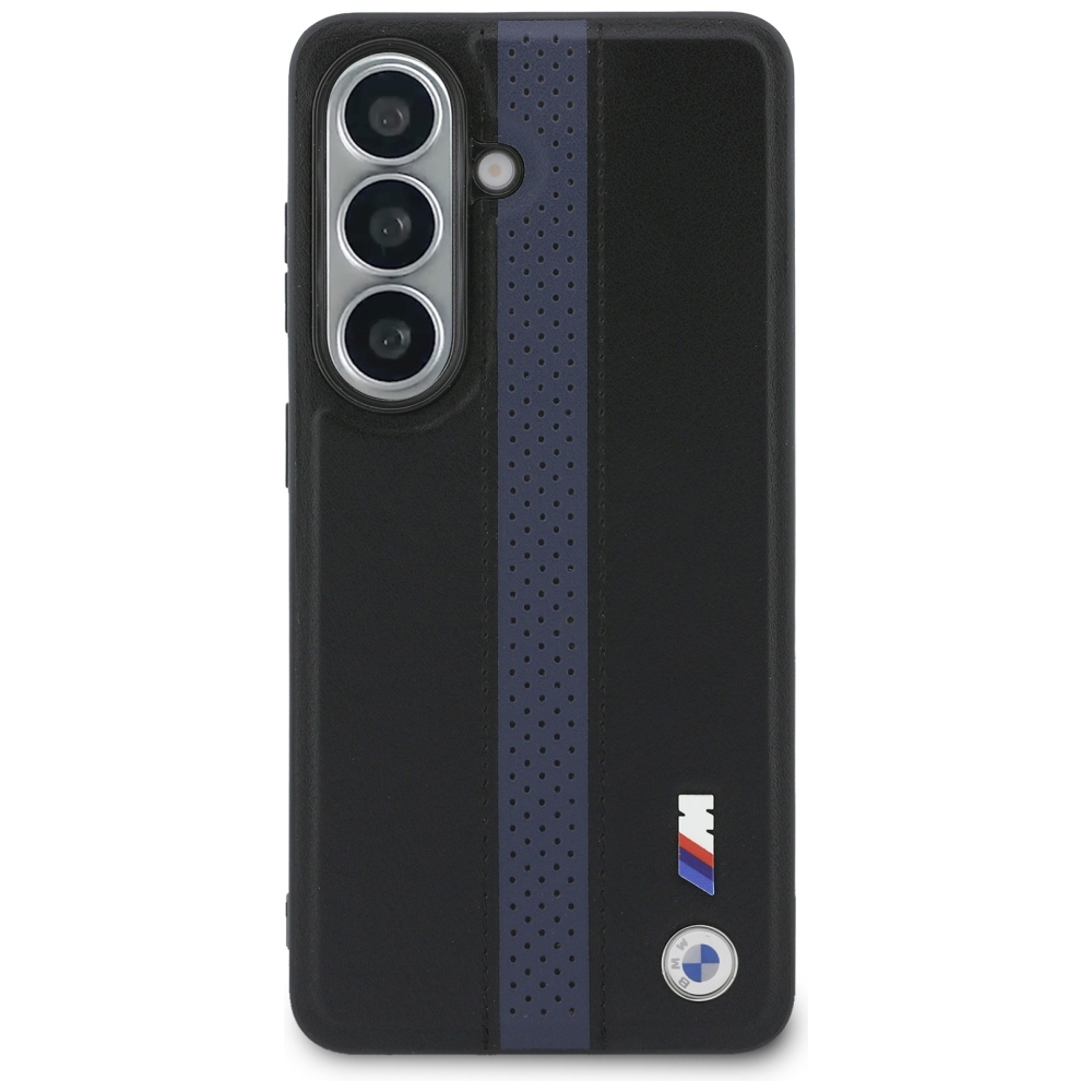 BMW Perforated Stripe Logo MagSafe dėklas Samsung Galaxy S26 - Mėlynas