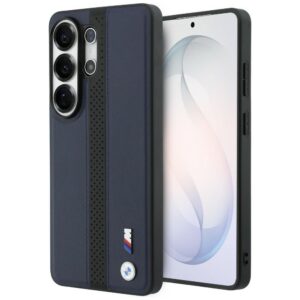 BMW Perforuota juostelė Logo MagSafe Dėklas, skirtas Samsung Galaxy S26 Ultra - Navy Blue