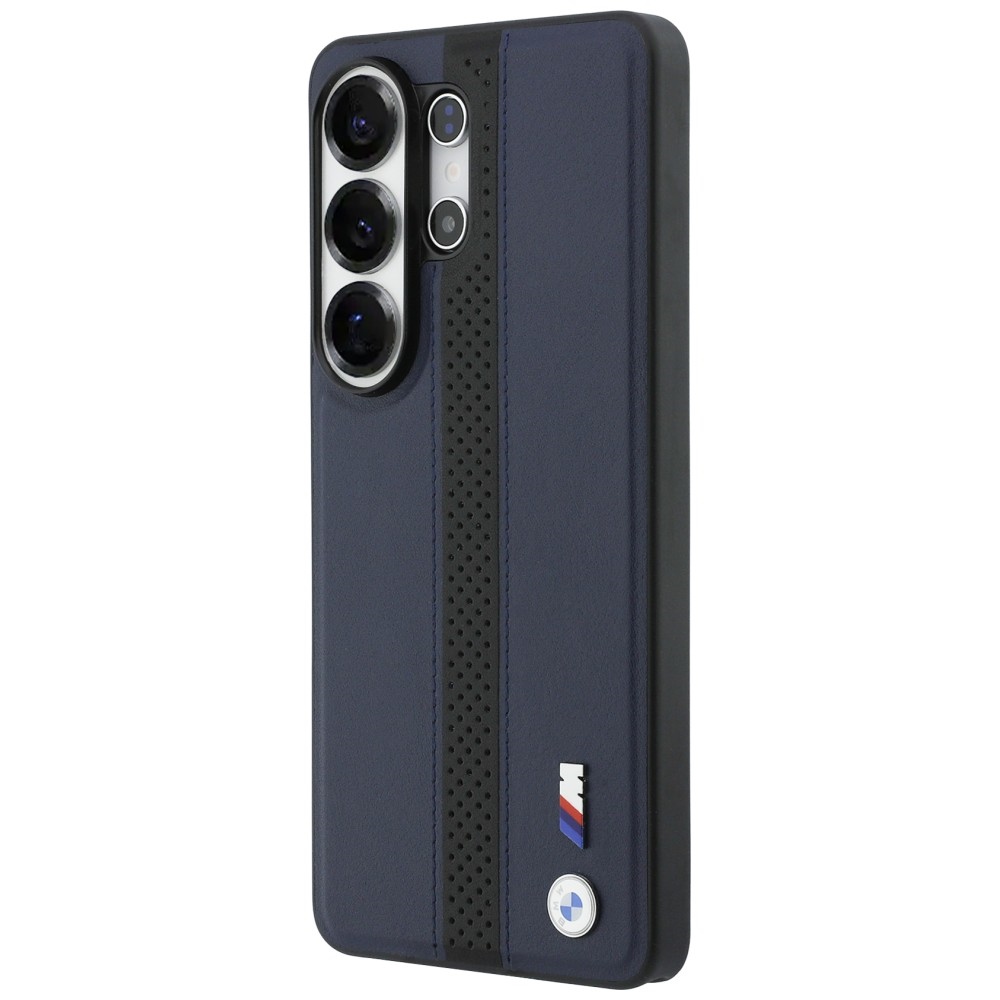 BMW Perforuota juostelė Logo MagSafe Dėklas, skirtas Samsung Galaxy S26 Ultra - Navy Blue