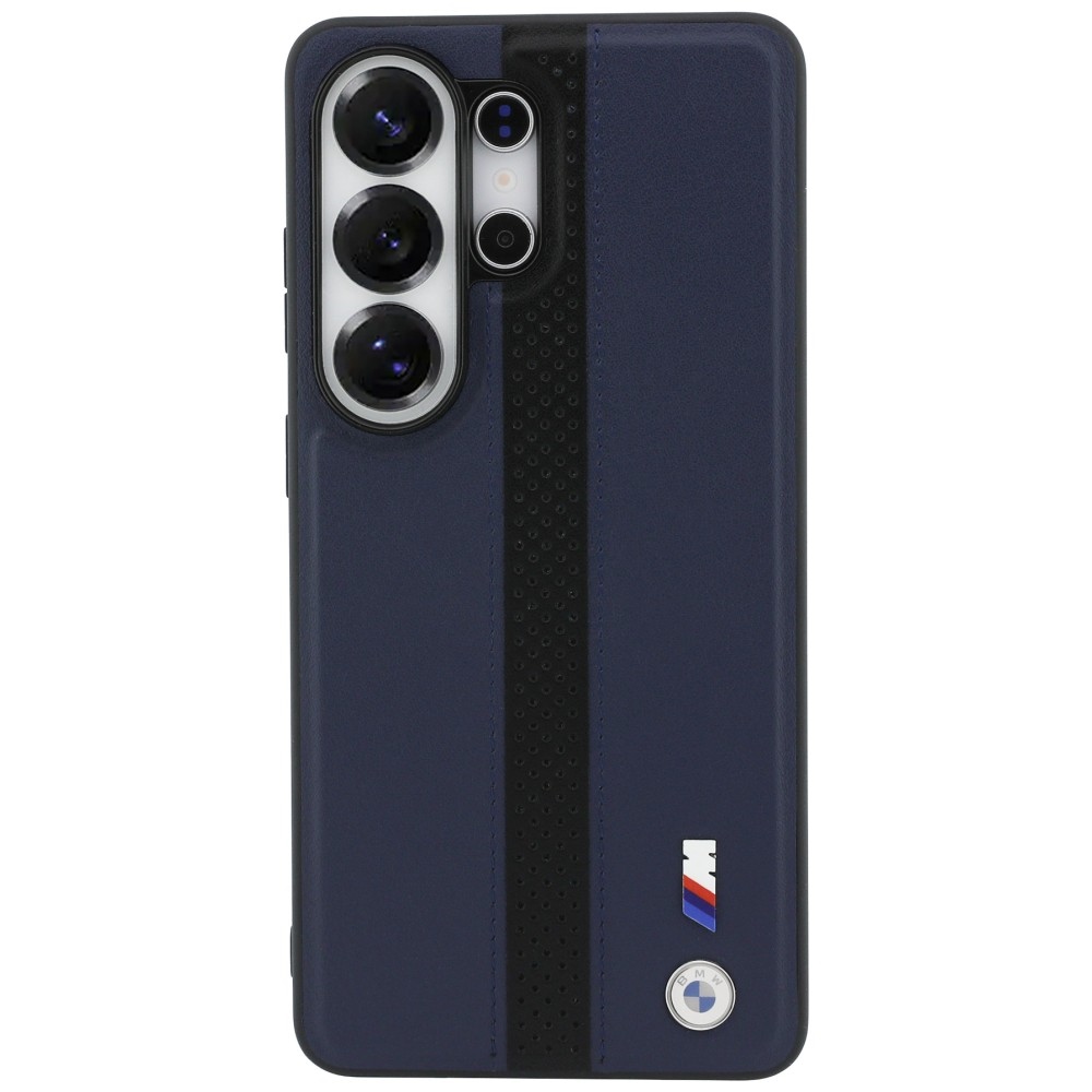 BMW Perforuota juostelė Logo MagSafe Dėklas, skirtas Samsung Galaxy S26 Ultra - Navy Blue