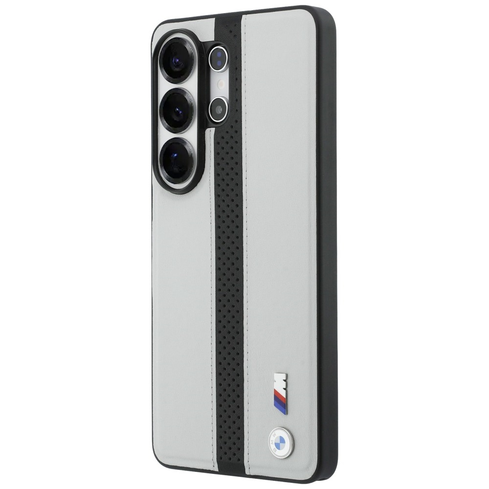 BMW Perforuota juostelė Logo MagSafe Dėklas, skirtas Samsung Galaxy S26 Ultra - Gray