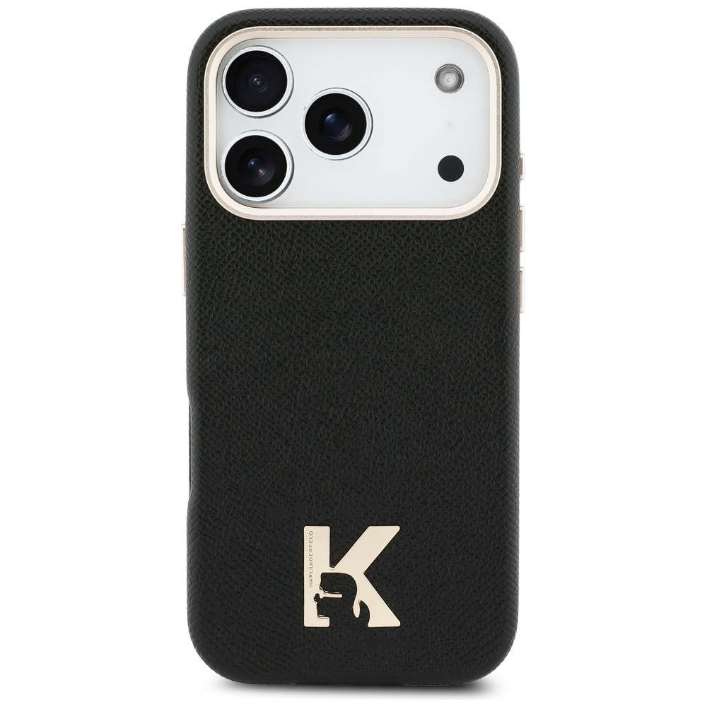 Karl Lagerfeld Karl Head Logo MagSafe Dėklas, skirtas iPhone 17 Pro - Black