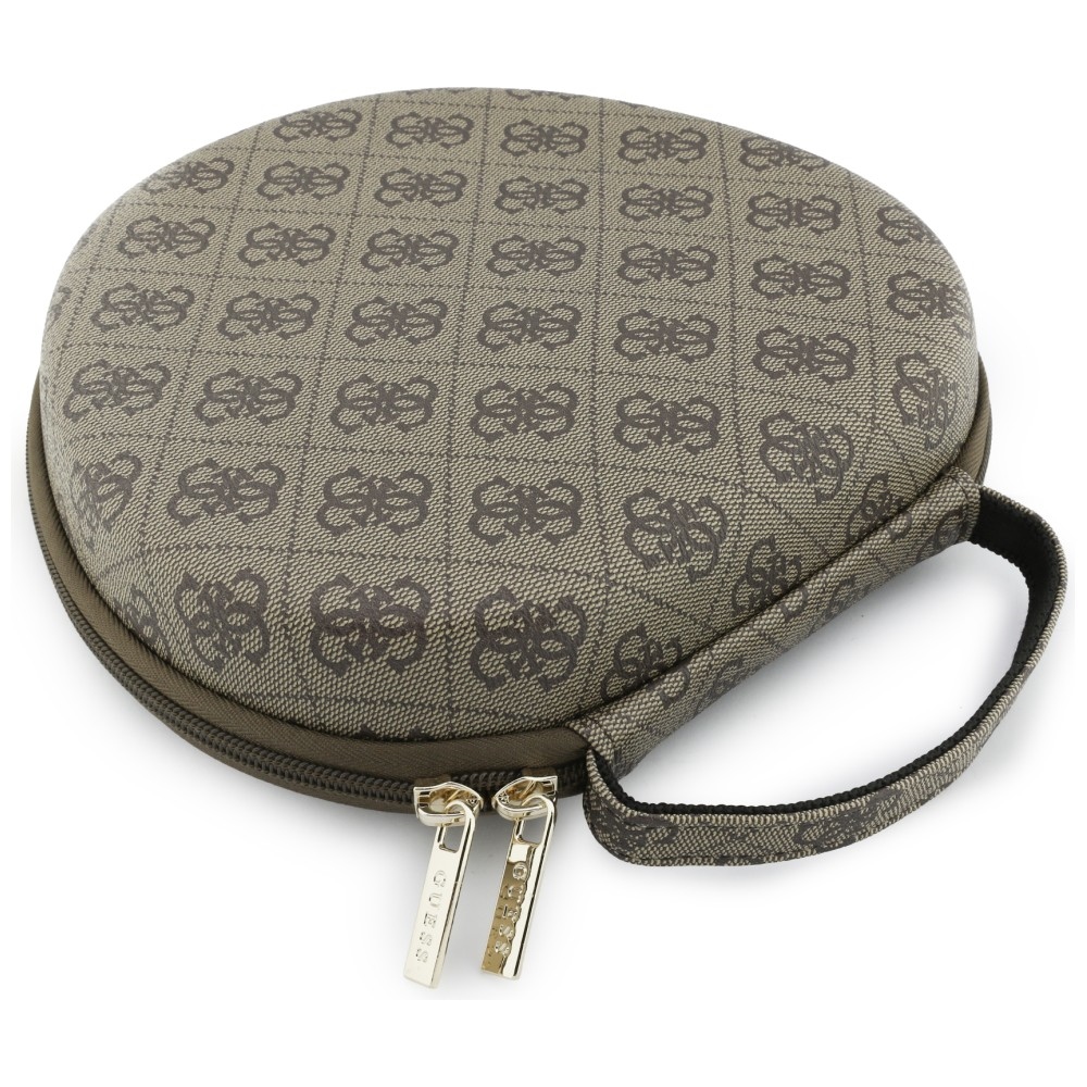 Guess Carry Box ausinių dėklas - rudas