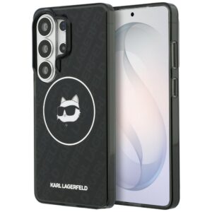 Karl Lagerfeld IML Repeated Choupette MagSafe dėklas Samsung Galaxy S26 Ultra - juodas