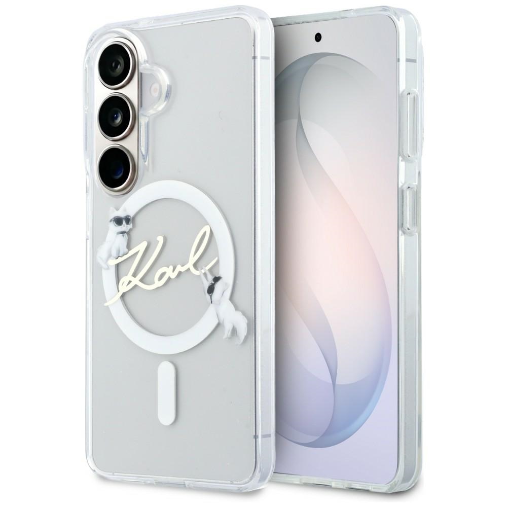 Karl Lagerfeld IML KC Script MagSafe Case skirtas Samsung Galaxy S26 – Skaidrus