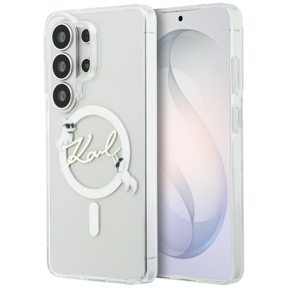 Karl Lagerfeld IML KC Script MagSafe dėklas skirtas Samsung Galaxy S26 Ultra - Skaidrus