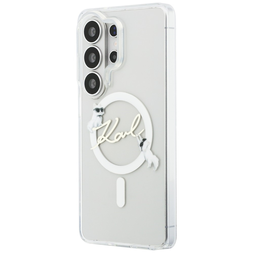 Karl Lagerfeld IML KC Script MagSafe dėklas skirtas Samsung Galaxy S26 Ultra - Skaidrus