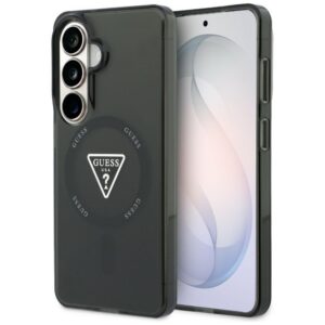 Guess IML gradiento trikampis MagSafe Dėklas, skirtas Samsung Galaxy S26 - Black