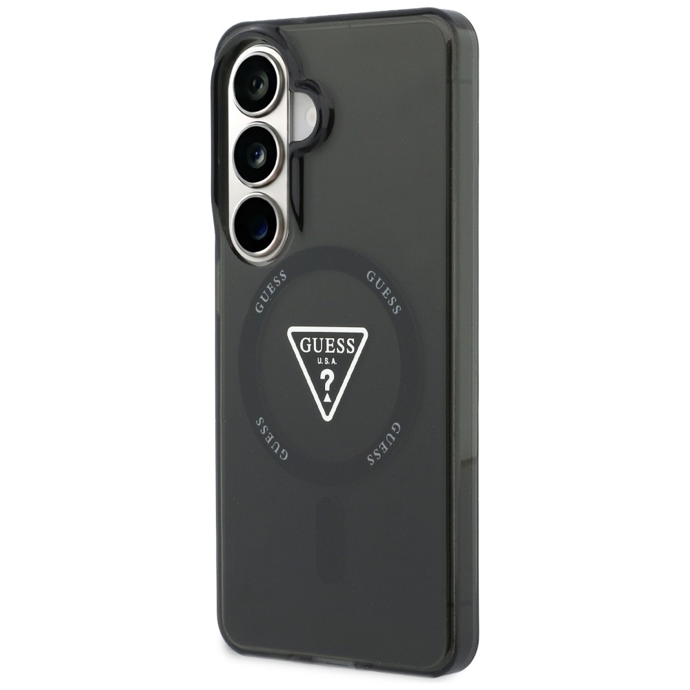 Guess IML gradiento trikampis MagSafe Dėklas, skirtas Samsung Galaxy S26 - Black