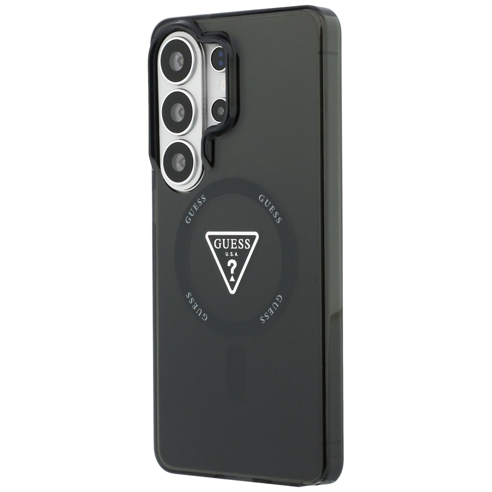 Guess IML Gradient Triangle MagSafe dėklas Samsung Galaxy S26 Ultra - Juodas