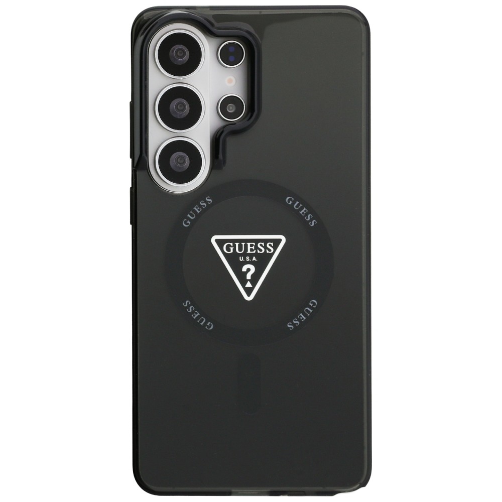 Guess IML Gradient Triangle MagSafe dėklas Samsung Galaxy S26 Ultra - Juodas