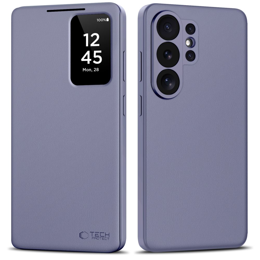 Dėklas Tech-Protect Smart Wallet Samsung Galaxy S26 Ultra, violetinis