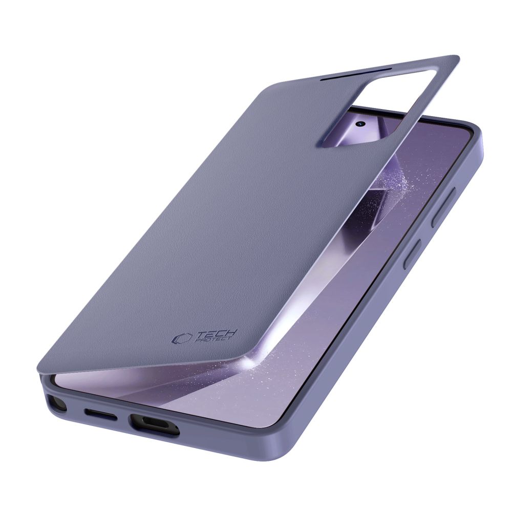 Dėklas Tech-Protect Smart Wallet Samsung Galaxy S26 Ultra, violetinis