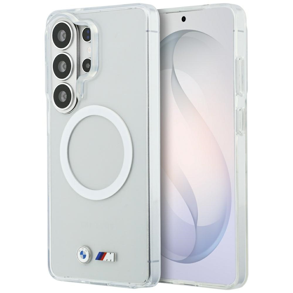 BMW IML smūgiams atsparus metalinis logotipas MagSafe Dėklas, skirtas Samsung Galaxy S26 Ultra - Transparent
