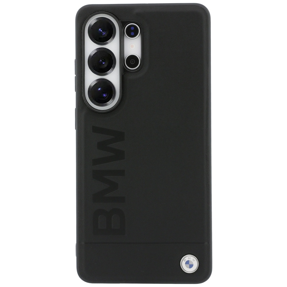 BMW Leather Hot Stamp MagSafe Dėklas, skirtas Samsung Galaxy S26 Ultra - Black