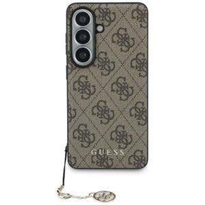 Guess 4G Classic Logo Charm MagSafe dėklas Samsung Galaxy S26 - Rudas
