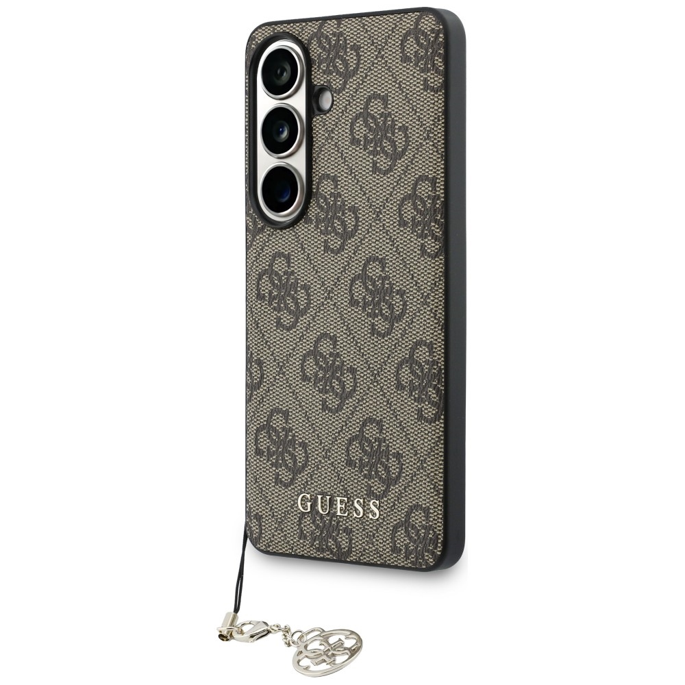 Guess 4G Classic Logo Charm MagSafe dėklas Samsung Galaxy S26 - Rudas