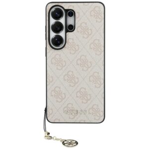 Guess 4G Classic Logo Charm MagSafe dėklas Samsung Galaxy S26 Ultra - rožinis