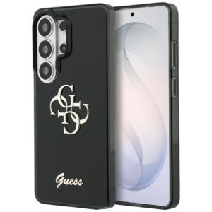 Guess IML Big Metal 4G Script dėklas, skirtas Samsung Galaxy S26 Ultra - black