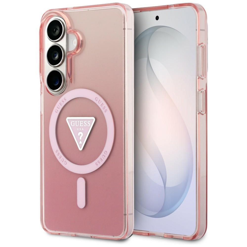 Guess IML gradiento trikampis MagSafe Dėklas, skirtas Samsung Galaxy S26 - Pink