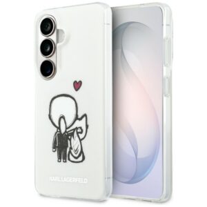 Karl Lagerfeld IML Karl&Choupette MagSafe dėklas Samsung Galaxy S26 - skaidrus