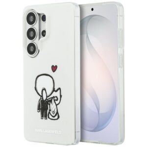 Karl Lagerfeld IML Karl&Choupette MagSafe dėklas Samsung Galaxy S26 Ultra - skaidrus