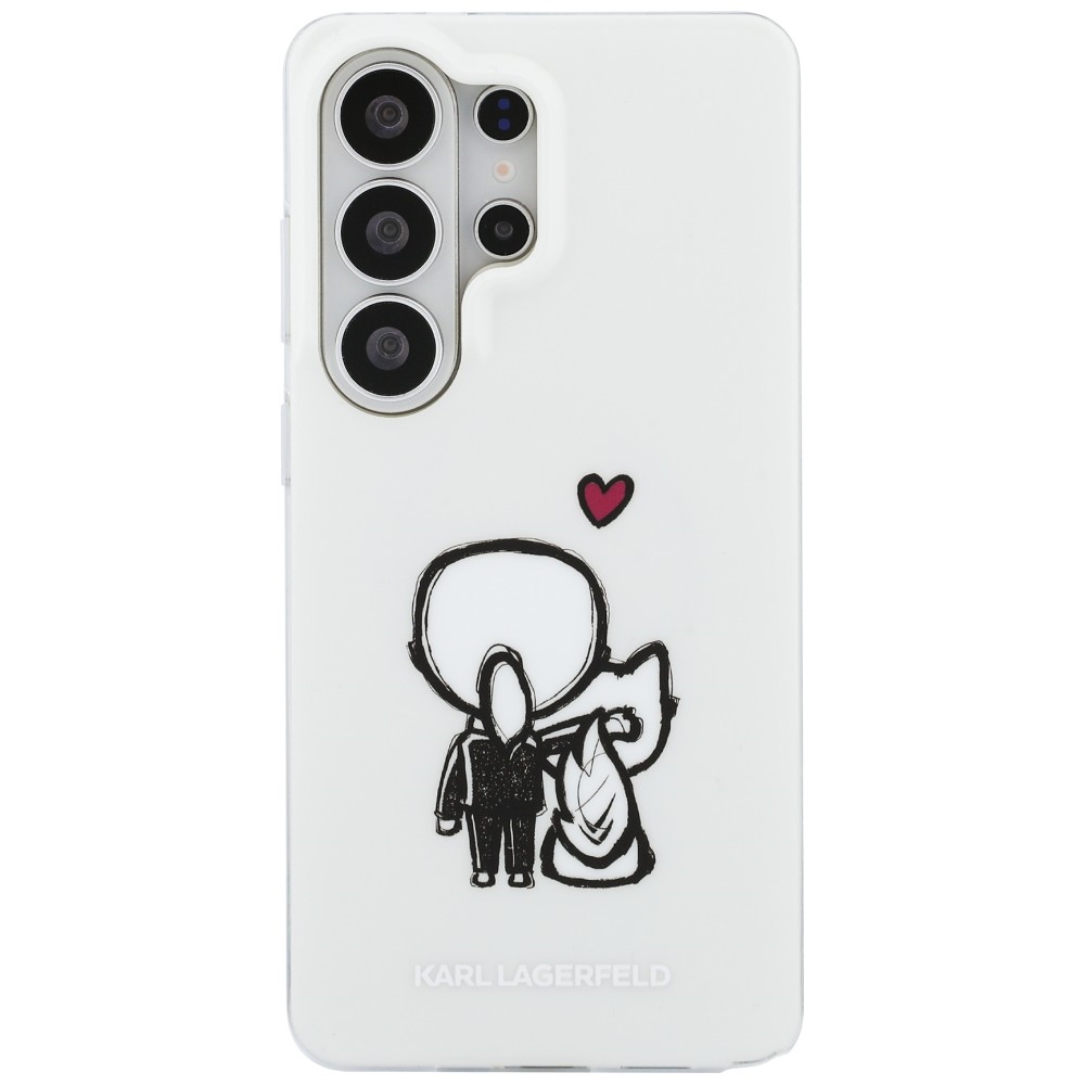 Karl Lagerfeld IML Karl&Choupette MagSafe dėklas Samsung Galaxy S26 Ultra - skaidrus