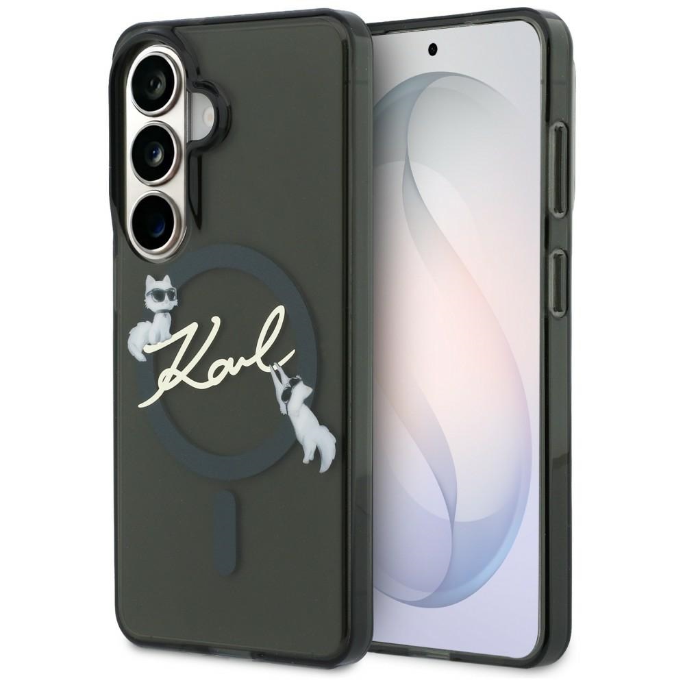 Karl Lagerfeld IML KC Script MagSafe dėklas Samsung Galaxy S26 - juodas
