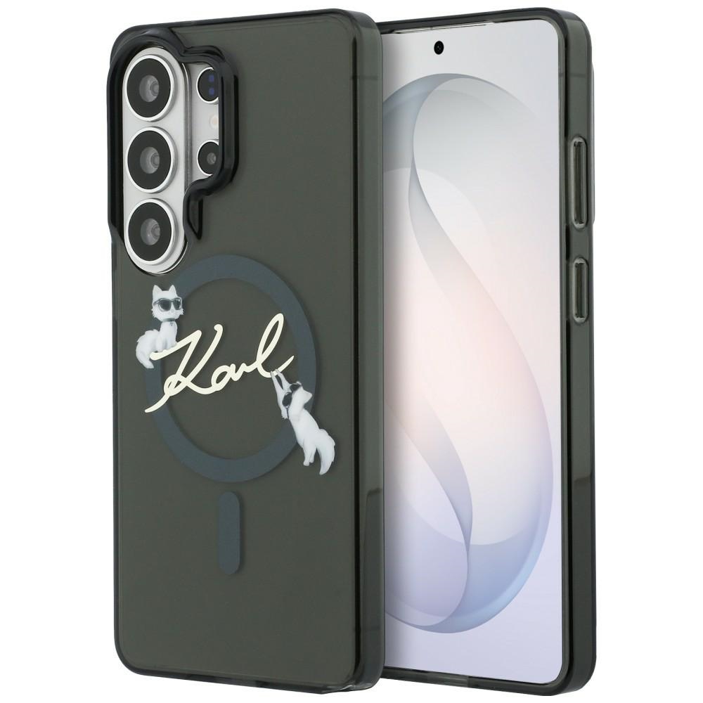Karl Lagerfeld IML KC Script MagSafe dėklas Samsung Galaxy S26 Ultra - Juodas