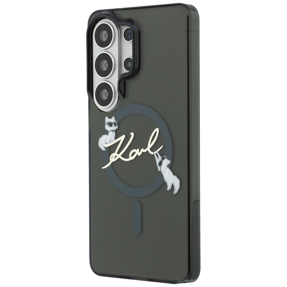 Karl Lagerfeld IML KC Script MagSafe dėklas Samsung Galaxy S26 Ultra - Juodas