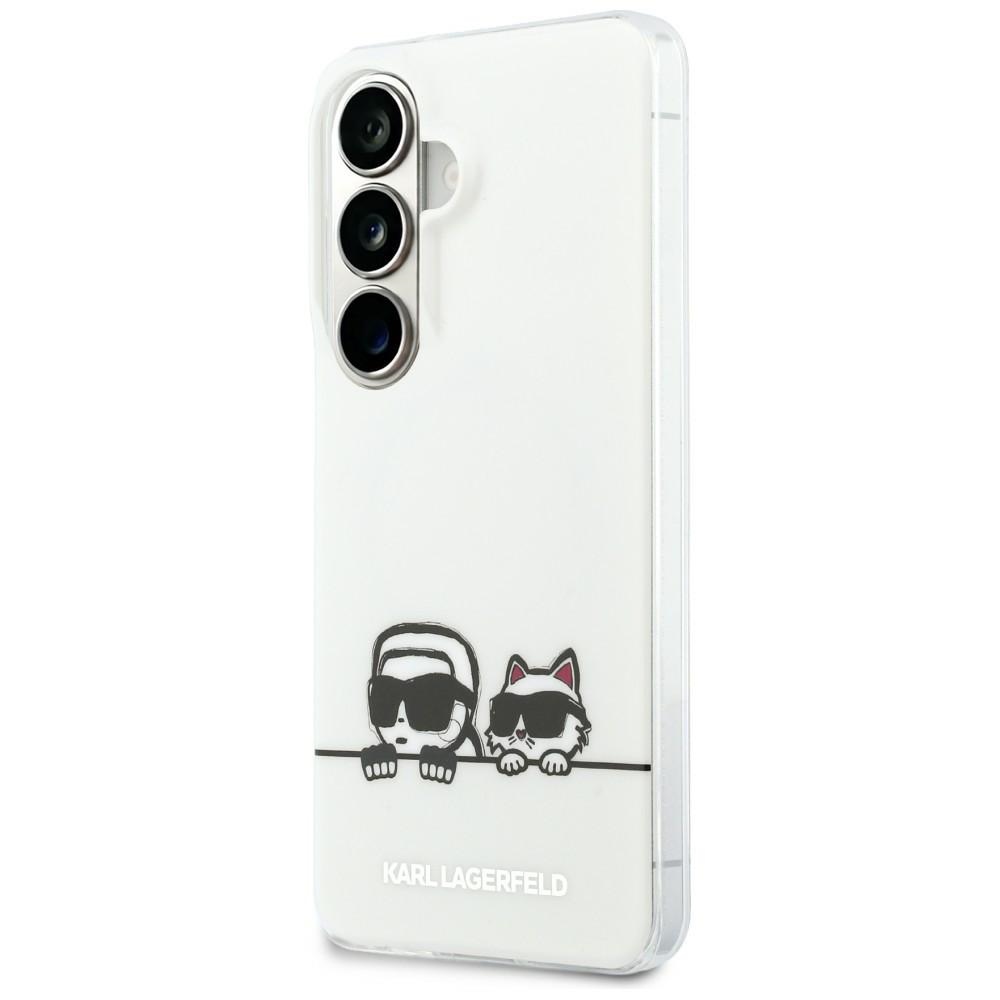 Karl Lagerfeld IML Peekaboo Karl&Choupette MagSafe dėklas Samsung Galaxy S26 - skaidrus