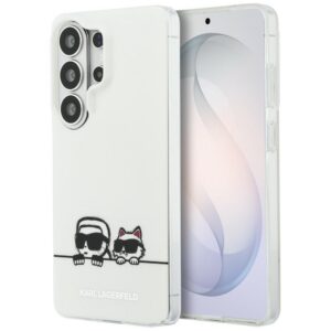 Karl Lagerfeld IML Peekaboo Karl&Choupette MagSafe dėklas Samsung Galaxy S26 Ultra - skaidrus