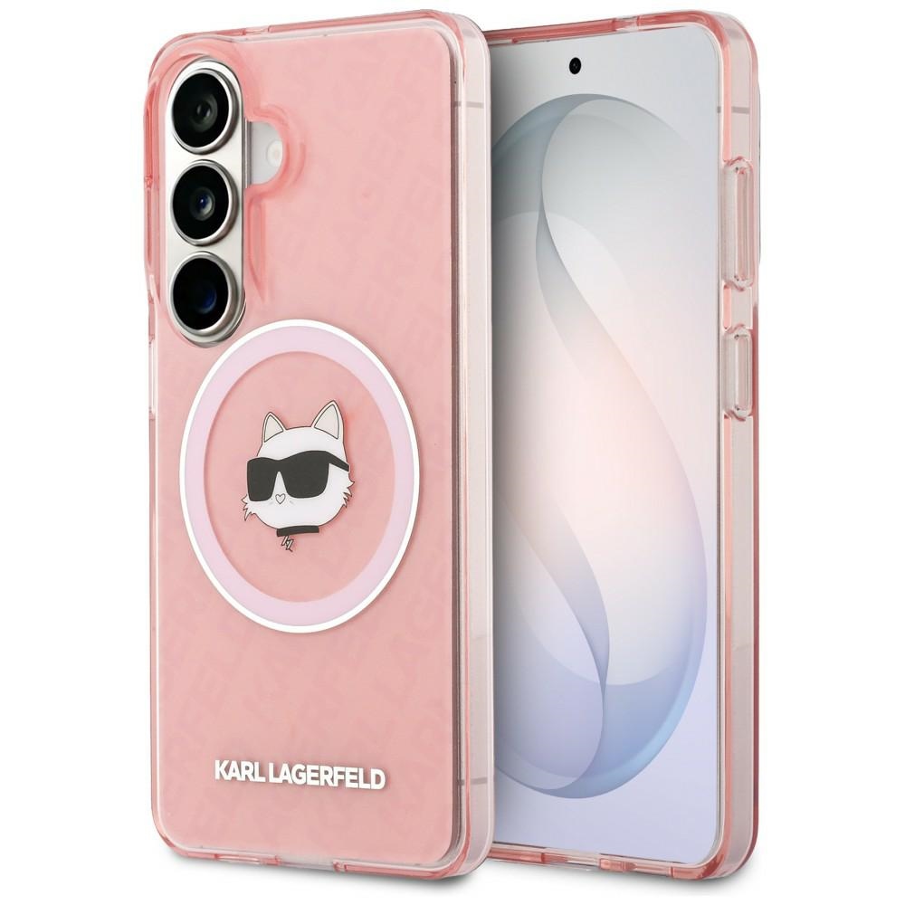 Karl Lagerfeld IML Pakartotinis Choupette MagSafe Dėklas, skirtas Samsung Galaxy S26 Plus - Pink