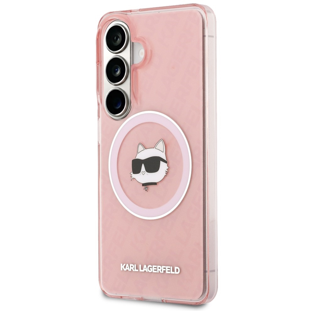 Karl Lagerfeld IML Pakartotinis Choupette MagSafe Dėklas, skirtas Samsung Galaxy S26 Plus - Pink