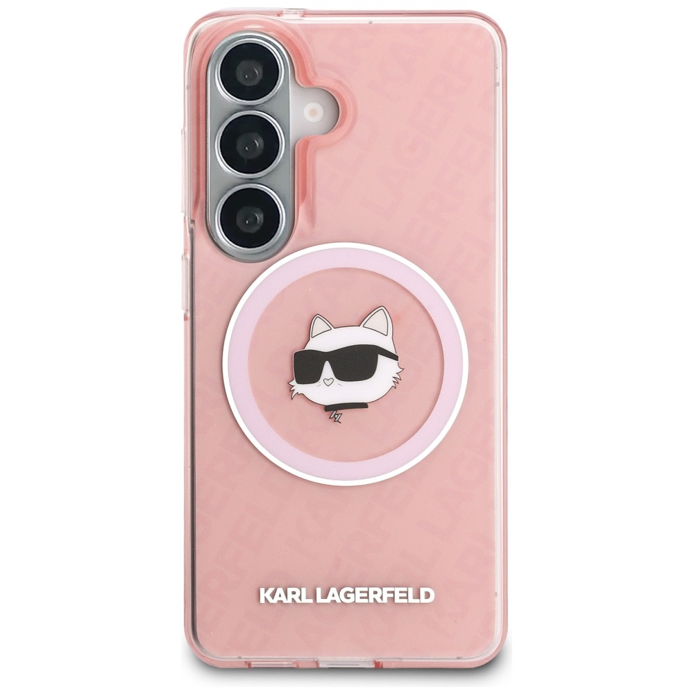 Karl Lagerfeld IML Pakartotinis Choupette MagSafe Dėklas, skirtas Samsung Galaxy S26 Plus - Pink