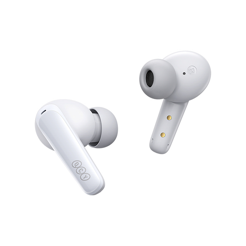 QCY T13X į ausis įdedamos ausinės su ENC IPX5 Bluetooth 5.3 – baltos