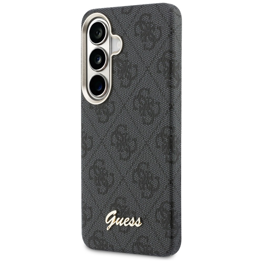 Guess 4G Script MagSafe dėklas Samsung Galaxy S26 - Juodas