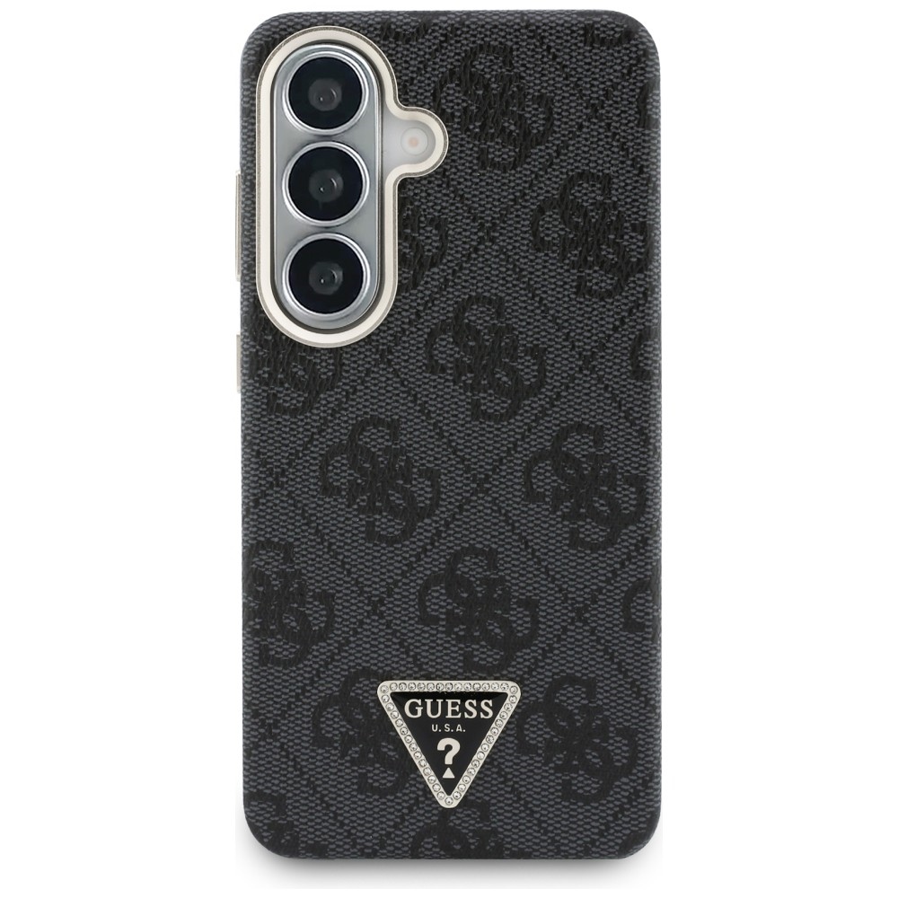 Guess 4G Triangle Logo MagSafe Dėklas, skirtas Samsung Galaxy S26 - Black