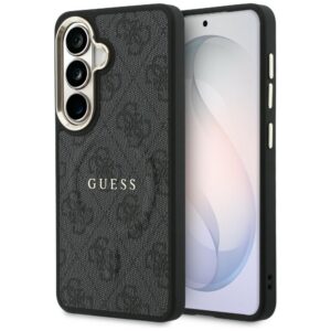 Etui Guess 4G Embosed Ring MagSafe ir Samsung Galaxy S26+ - czarne