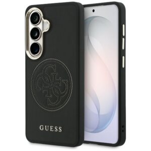 Dėklas Guess Perforated Logo MagSafe skirtas Samsung Galaxy S26 - juodas