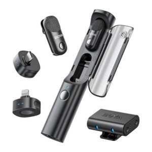 BOYA MAGIC-02 bevielė mikrofono 2.4GHz USB-C - Juodas