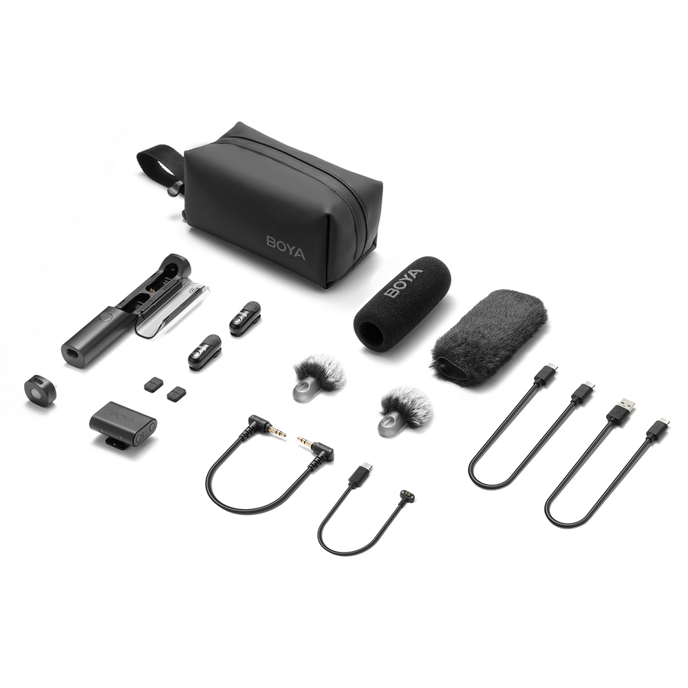 BOYA MAGIC-03 Belaidis mikrofonas 2.4GHz USB-C - Juodas