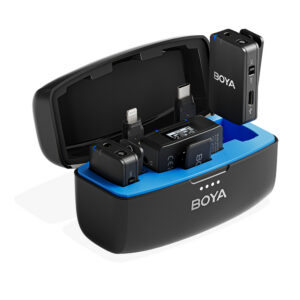 BOYA BOYAMIC 2-02 Belaidis mikrofonas 2.4 GHz USB-C - Juodas