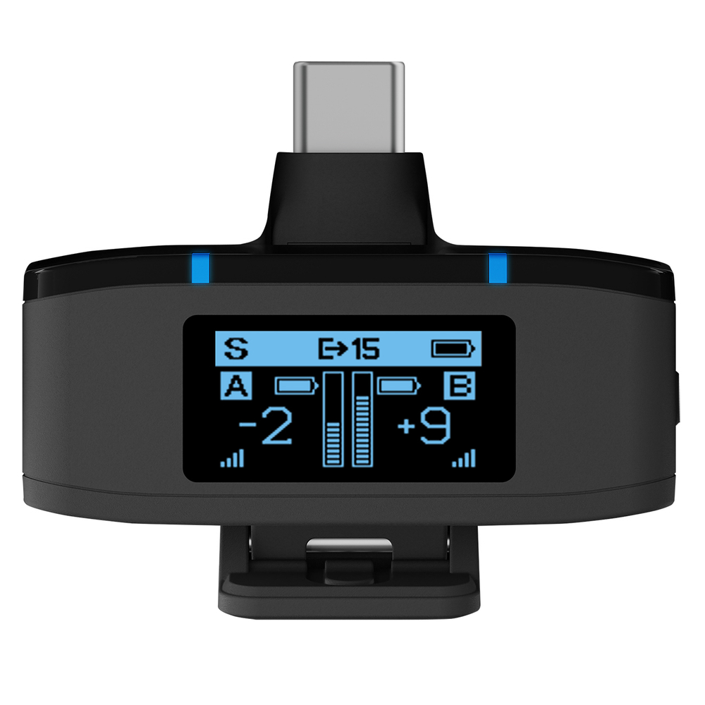 BOYA BOYAMIC 2-02 Belaidis mikrofonas 2.4 GHz USB-C - Juodas