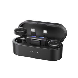 BOYA BOYALINK 3-02 Belaidis mikrofonas 2.4GHz USB-C - Juodas