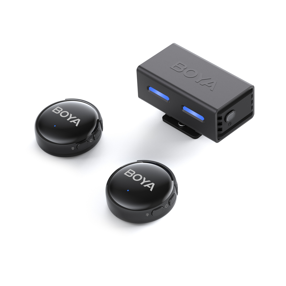 BOYA BOYALINK 3-02 Belaidis mikrofonas 2.4GHz USB-C - Juodas
