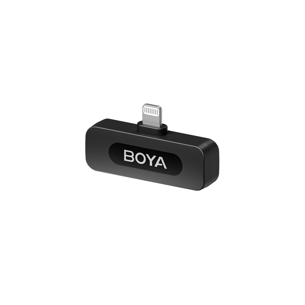 BOYA BY-V1 V2.0 Belaidis mikrofonas 2.4GHz - juoda