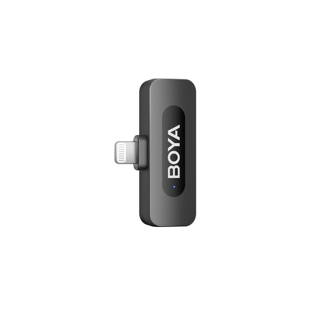 BOYA BY-V1 V2.0 Belaidis mikrofonas 2.4GHz - juoda